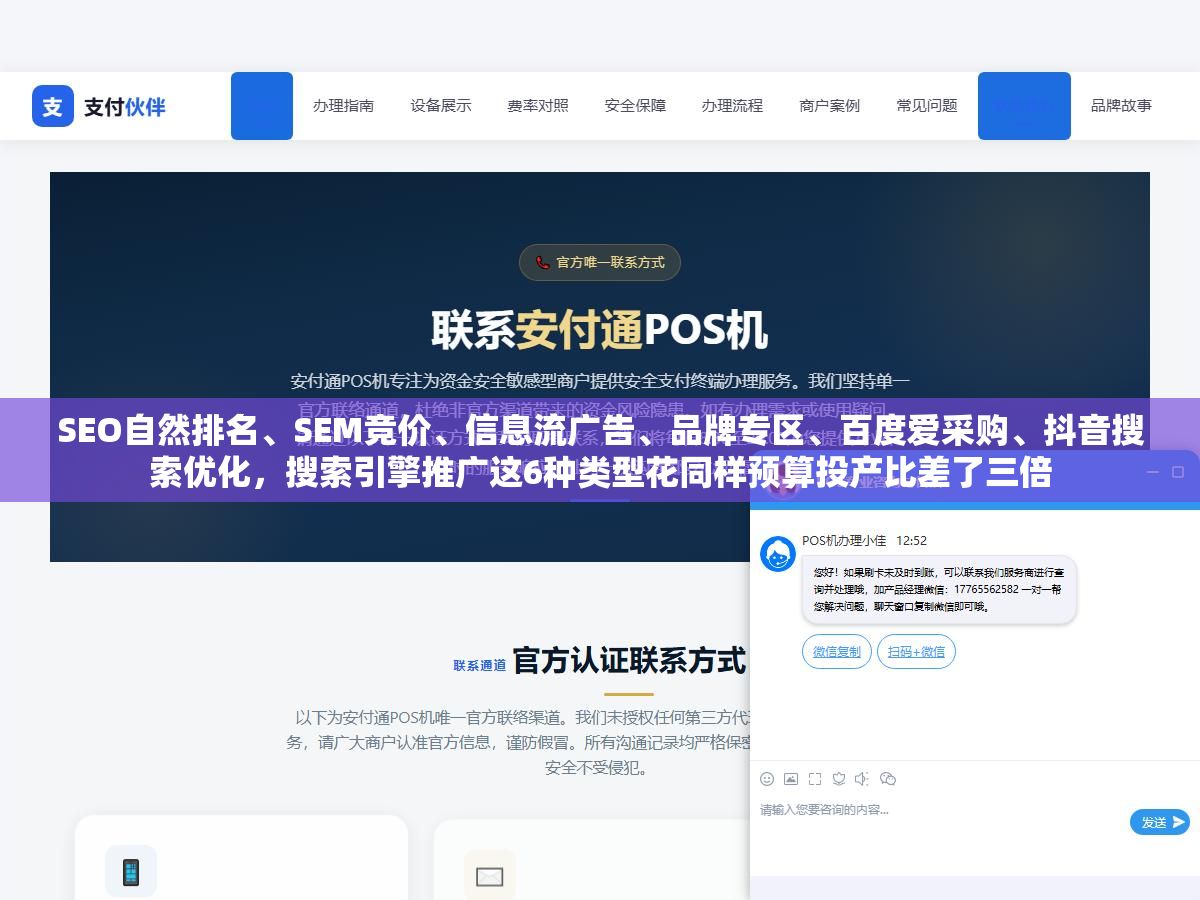 SEO自然排名、SEM竞价、信息流广告、品牌专区、百度爱采购、抖音搜索优化,搜索引擎推广这6种类型花同样预算投产比差了三倍 2 - SEO自然排名、SEM竞价、信息流广告、品牌专区、百度爱采购、抖音搜索优化,搜索引擎推广这6种类型花同样预算投产比差了三倍 - UC建站系统