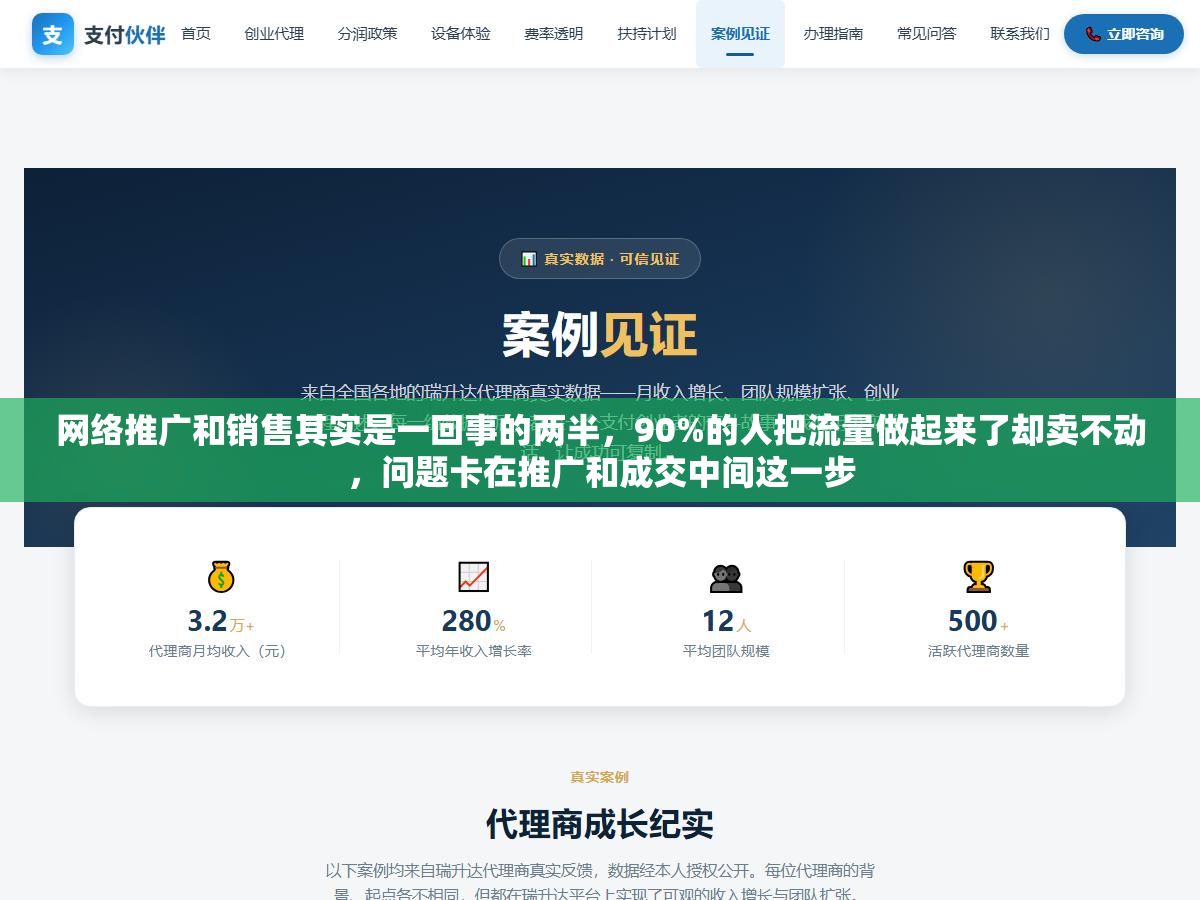 网络推广和销售其实是一回事的两半,90%的人把流量做起来了却卖不动,问题卡在推广和成交中间这一步 3 - 网络推广和销售其实是一回事的两半,90%的人把流量做起来了却卖不动,问题卡在推广和成交中间这一步 - UC建站系统