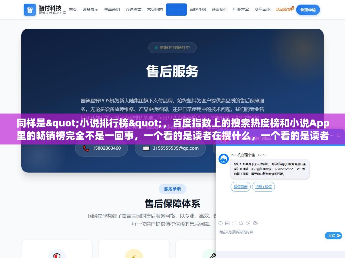 2 - 同样是"小说排行榜"，百度指数上的搜索热度榜和小说App里的畅销榜完全不是一回事，一个看的是读者在搜什么，一个看的是读者在买什么、读什么，很多人把两个榜单混着看，越看越糊涂 - UC建站系统