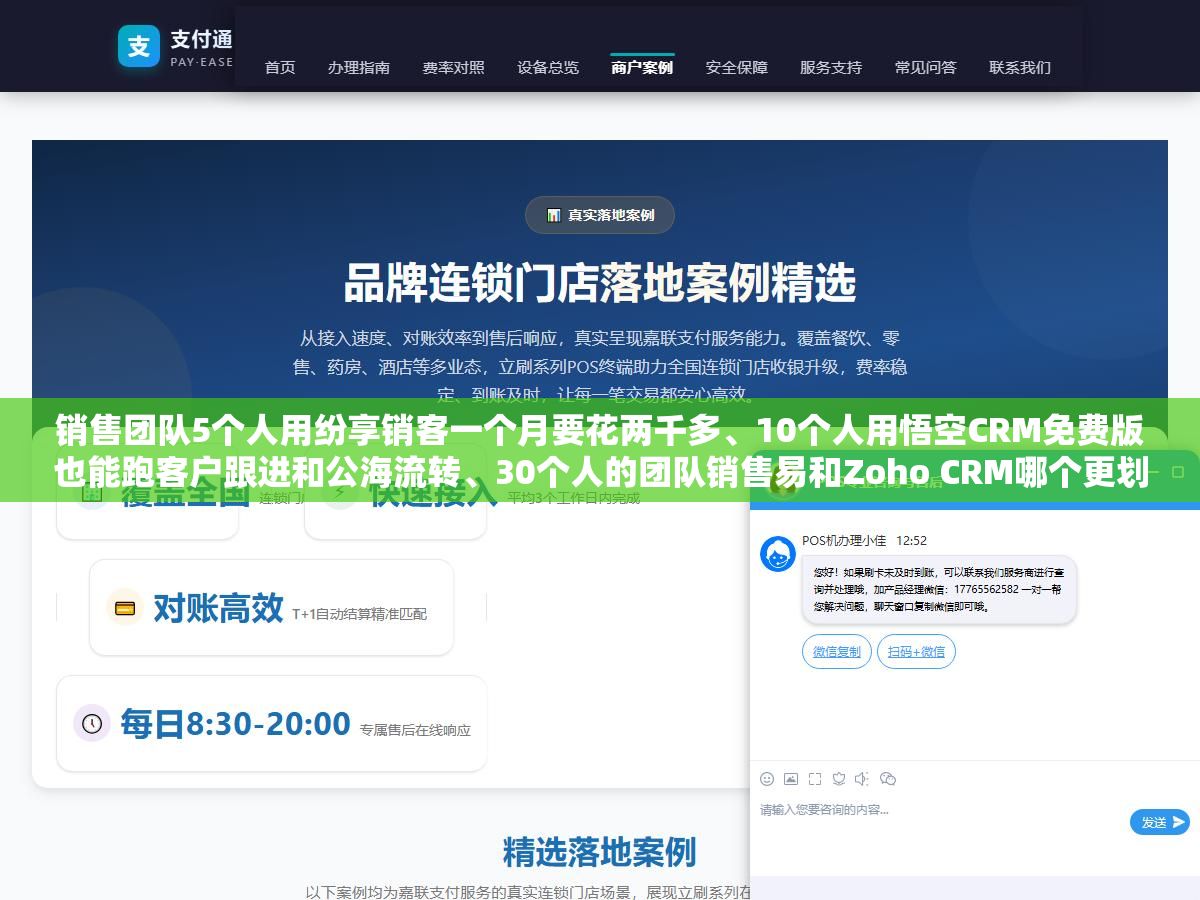 2 - 销售团队5个人用纷享销客一个月要花两千多、10个人用悟空CRM免费版也能跑客户跟进和公海流转、30个人的团队销售易和Zoho CRM哪个更划算，八款销售管理APP按团队规模和核心需求拆开对比别上来就签年付 - UC建站系统