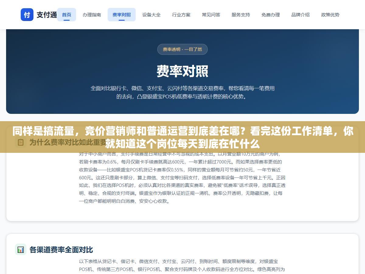 同样是搞流量,竞价营销师和普通运营到底差在哪?看完这份工作清单,你就知道这个岗位每天到底在忙什么 2 - 同样是搞流量,竞价营销师和普通运营到底差在哪?看完这份工作清单,你就知道这个岗位每天到底在忙什么 - UC建站系统