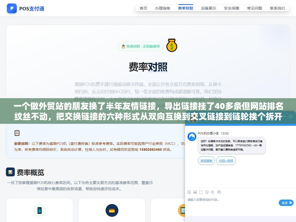 3 - 一个做外贸站的朋友换了半年友情链接，导出链接挂了40多条但网站排名纹丝不动，把交换链接的六种形式从双向互换到交叉链接到链轮挨个拆开之后才发现，他一直在用最低效的那一种 - UC建站系统