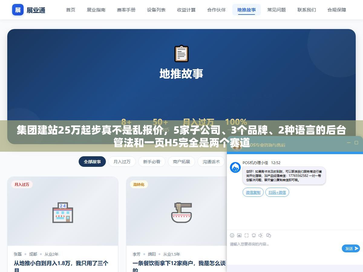 集团建站25万起步真不是乱报价,5家子公司、3个品牌、2种语言的后台管法和一页H5完全是两个赛道 1 - 集团建站25万起步真不是乱报价,5家子公司、3个品牌、2种语言的后台管法和一页H5完全是两个赛道 - UC建站系统