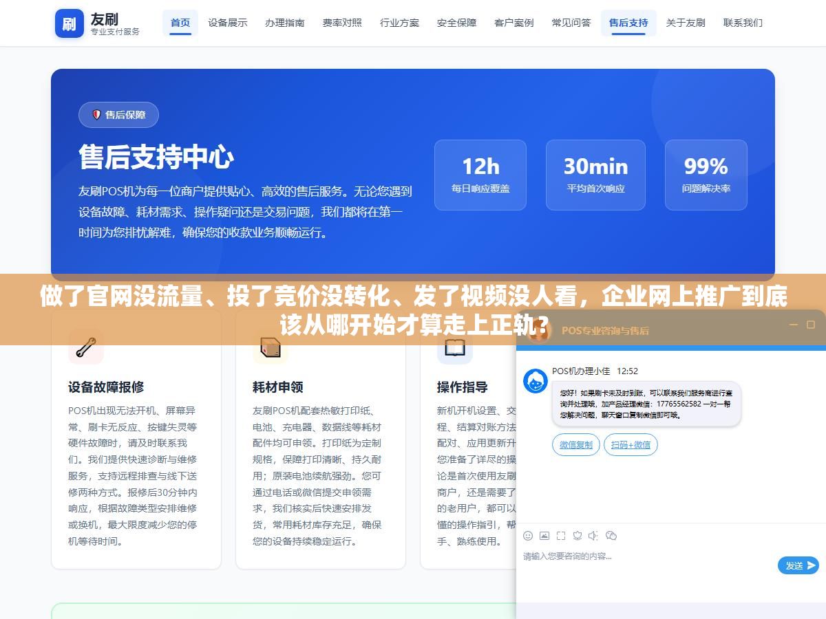 做了官网没流量、投了竞价没转化、发了视频没人看,企业网上推广到底该从哪开始才算走上正轨? 3 - 做了官网没流量、投了竞价没转化、发了视频没人看,企业网上推广到底该从哪开始才算走上正轨? - UC建站系统