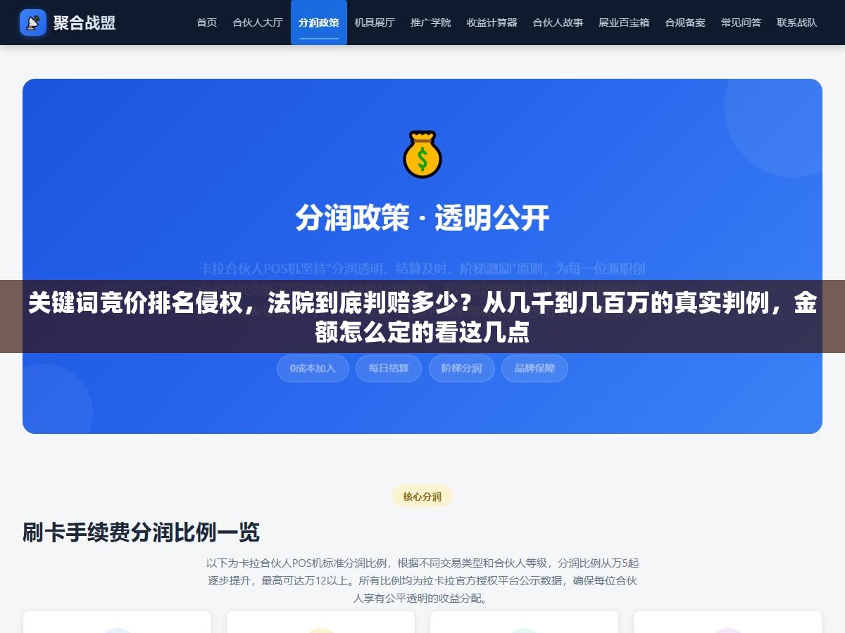 关键词竞价排名侵权,法院到底判赔多少?从几千到几百万的真实判例,金额怎么定的看这几点 2 - 关键词竞价排名侵权,法院到底判赔多少?从几千到几百万的真实判例,金额怎么定的看这几点 - UC建站系统