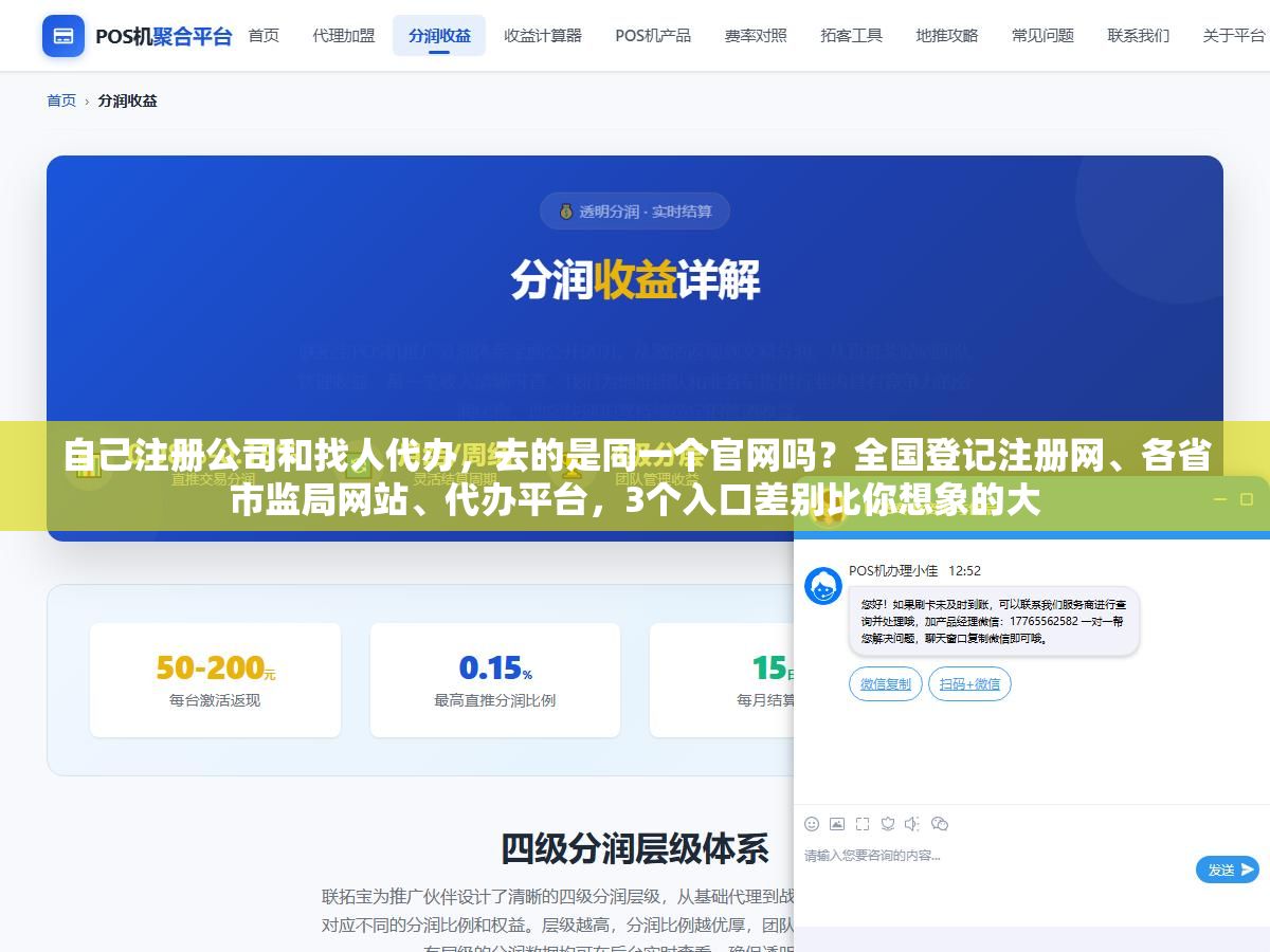 1 - 自己注册公司和找人代办，去的是同一个官网吗？全国登记注册网、各省市监局网站、代办平台，3个入口差别比你想象的大 - UC建站系统