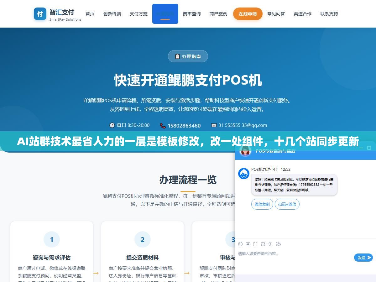 AI站群技术最省人力的一层是模板修改,改一处组件,十几个站同步更新 1 - AI站群技术最省人力的一层是模板修改,改一处组件,十几个站同步更新 - UC建站系统