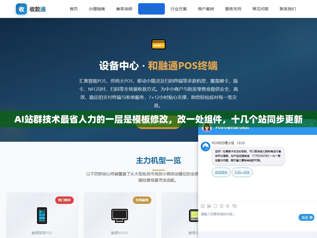 AI站群技术最省人力的一层是模板修改,改一处组件,十几个站同步更新 2 - AI站群技术最省人力的一层是模板修改,改一处组件,十几个站同步更新 - UC建站系统