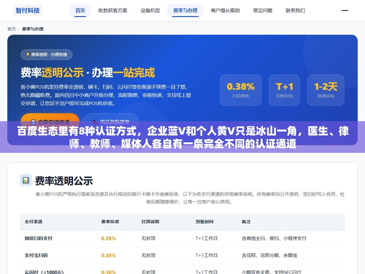 百度生态里有8种认证方式,企业蓝V和个人黄V只是冰山一角,医生、律师、教师、媒体人各自有一条完全不同的认证通道 2 - 百度生态里有8种认证方式,企业蓝V和个人黄V只是冰山一角,医生、律师、教师、媒体人各自有一条完全不同的认证通道 - UC建站系统