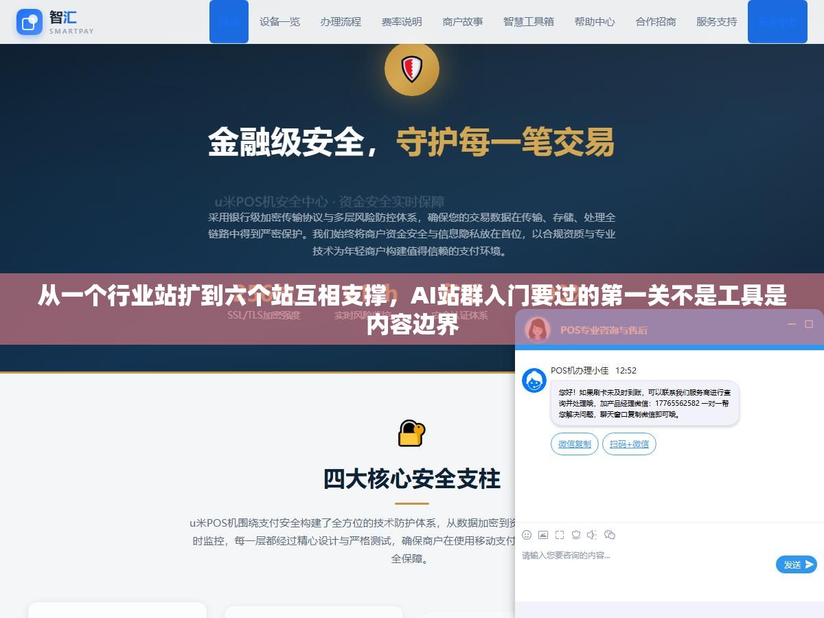 从一个行业站扩到六个站互相支撑,AI站群入门要过的第一关不是工具是内容边界 1 - 从一个行业站扩到六个站互相支撑,AI站群入门要过的第一关不是工具是内容边界 - UC建站系统