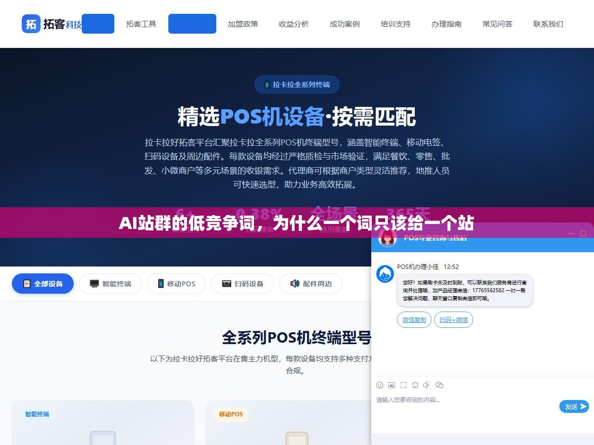 2 - AI站群的低竞争词，为什么一个词只该给一个站 - UC建站系统