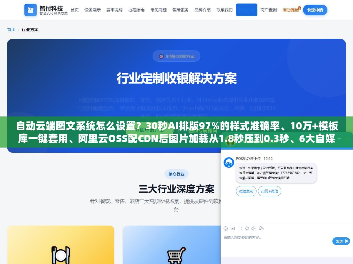 自动云端图文系统怎么设置?30秒AI排版97%的样式准确率、10万+模板库一键套用、阿里云OSS配CDN后图片加载从1.8秒压到0.3秒、6大自媒体平台绑定后一天发20篇不用人工逐条粘贴,从图床到排版到分发一套配置跑通的关键在这5个环节的顺序不能乱 2 - 自动云端图文系统怎么设置?30秒AI排版97%的样式准确率、10万+模板库一键套用、阿里云OSS配CDN后图片加载从1.8秒压到0.3秒、6大自媒体平台绑定后一天发20篇不用人工逐条粘贴,从图床到排版到分发一套配置跑通的关键在这5个环节的顺序不能乱 - UC建站系统