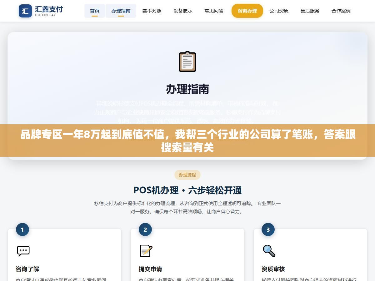 品牌专区一年8万起到底值不值,我帮三个行业的公司算了笔账,答案跟搜索量有关 2 - 品牌专区一年8万起到底值不值,我帮三个行业的公司算了笔账,答案跟搜索量有关 - UC建站系统