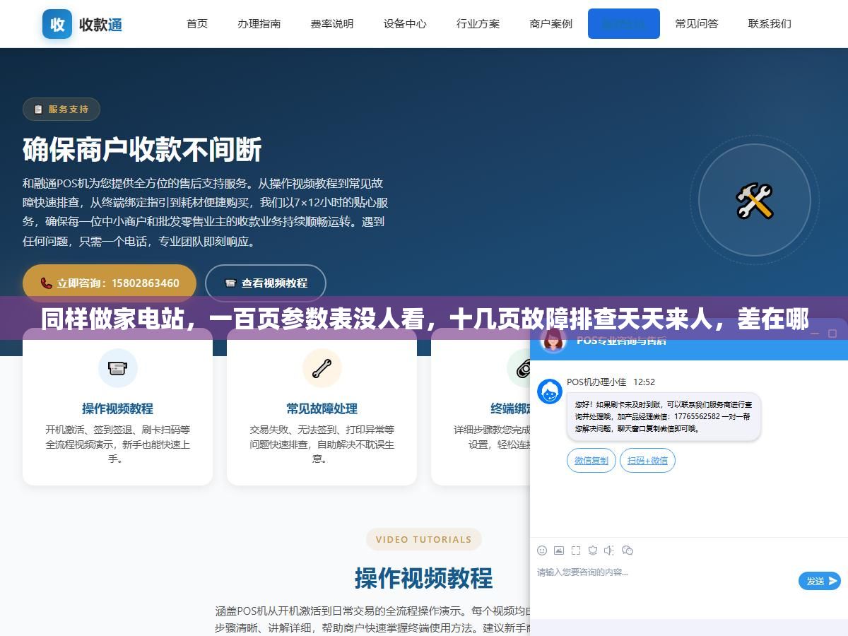 同样做家电站,一百页参数表没人看,十几页故障排查天天来人,差在哪 1 - 同样做家电站,一百页参数表没人看,十几页故障排查天天来人,差在哪 - UC建站系统