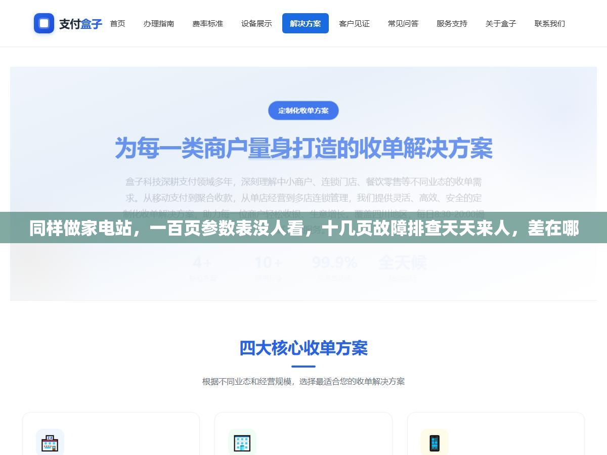 同样做家电站,一百页参数表没人看,十几页故障排查天天来人,差在哪 2 - 同样做家电站,一百页参数表没人看,十几页故障排查天天来人,差在哪 - UC建站系统