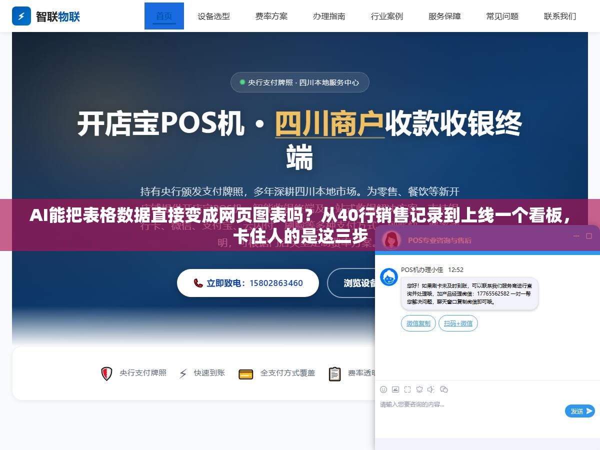 AI能把表格数据直接变成网页图表吗?从40行销售记录到上线一个看板,卡住人的是这三步 1 - AI能把表格数据直接变成网页图表吗?从40行销售记录到上线一个看板,卡住人的是这三步 - UC建站系统