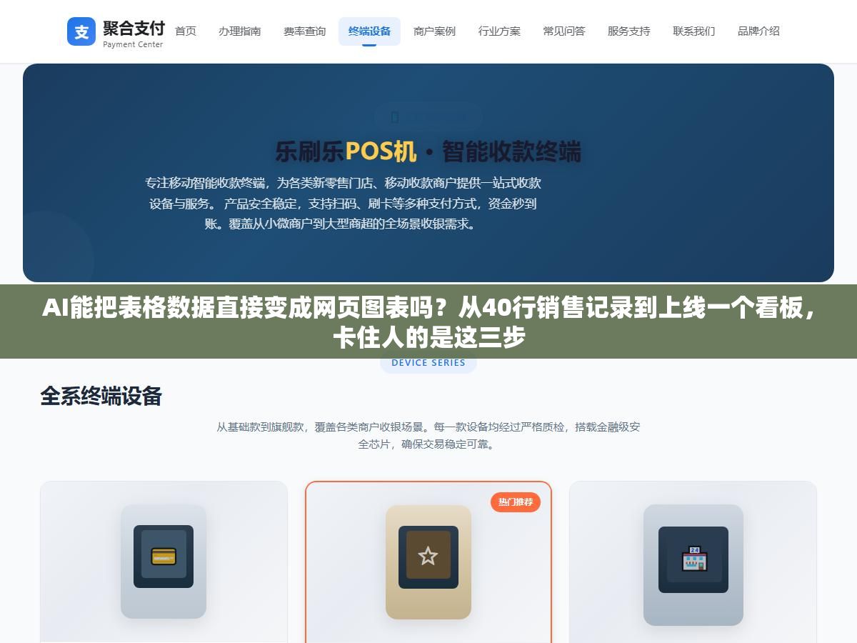 AI能把表格数据直接变成网页图表吗?从40行销售记录到上线一个看板,卡住人的是这三步 2 - AI能把表格数据直接变成网页图表吗?从40行销售记录到上线一个看板,卡住人的是这三步 - UC建站系统