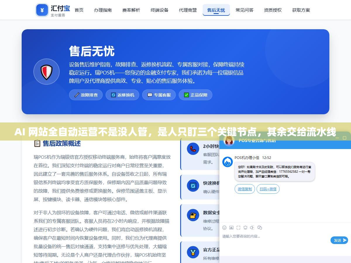 AI 网站全自动运营不是没人管,是人只盯三个关键节点,其余交给流水线 3 - AI 网站全自动运营不是没人管,是人只盯三个关键节点,其余交给流水线 - UC建站系统