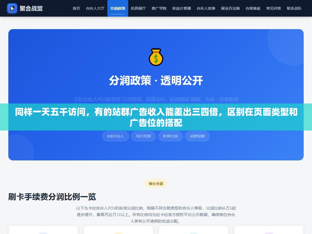 同样一天五千访问,有的站群广告收入能差出三四倍,区别在页面类型和广告位的搭配 1 - 同样一天五千访问,有的站群广告收入能差出三四倍,区别在页面类型和广告位的搭配 - UC建站系统