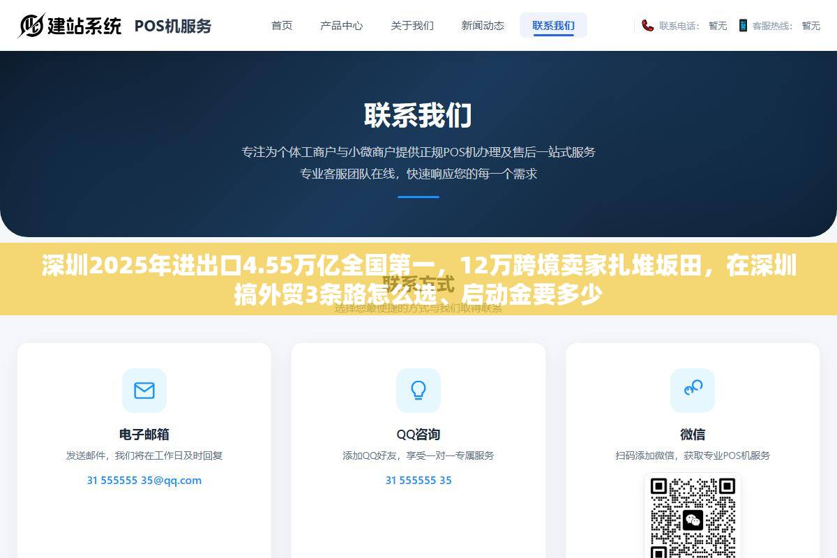 深圳2025年进出口4.55万亿全国第一,12万跨境卖家扎堆坂田,在深圳搞外贸3条路怎么选、启动金要多少 1 - 深圳2025年进出口4.55万亿全国第一,12万跨境卖家扎堆坂田,在深圳搞外贸3条路怎么选、启动金要多少 - UC建站系统