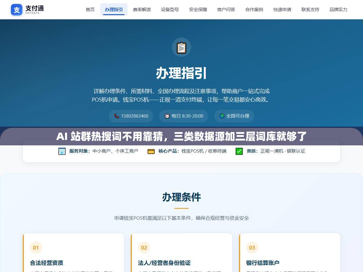 AI 站群热搜词不用靠猜,三类数据源加三层词库就够了 1 - AI 站群热搜词不用靠猜,三类数据源加三层词库就够了 - UC建站系统