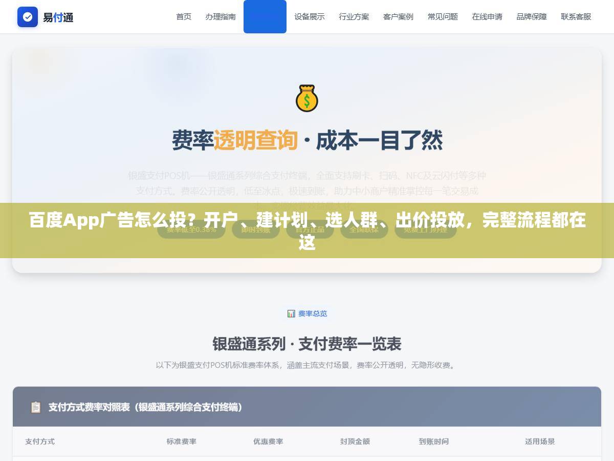 百度App广告怎么投?开户、建计划、选人群、出价投放,完整流程都在这 1 - 百度App广告怎么投?开户、建计划、选人群、出价投放,完整流程都在这 - UC建站系统