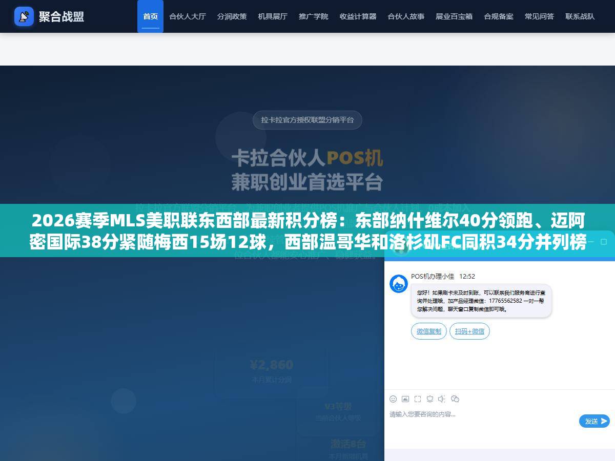 2026赛季MLS美职联东西部最新积分榜:东部纳什维尔40分领跑、迈阿密国际38分紧随梅西15场12球,西部温哥华和洛杉矶FC同积34分并列榜首 1 - 2026赛季MLS美职联东西部最新积分榜:东部纳什维尔40分领跑、迈阿密国际38分紧随梅西15场12球,西部温哥华和洛杉矶FC同积34分并列榜首 - UC建站系统
